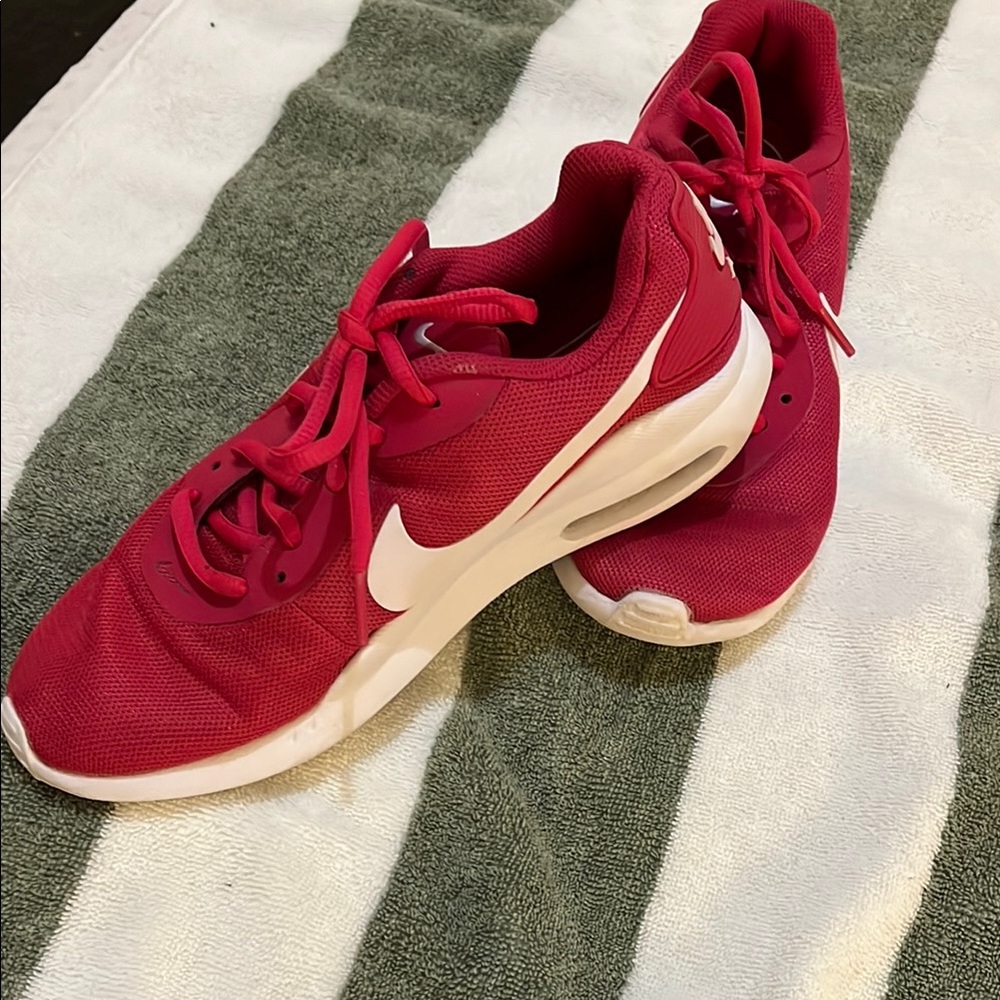 Women's pink and Red Nike Air
